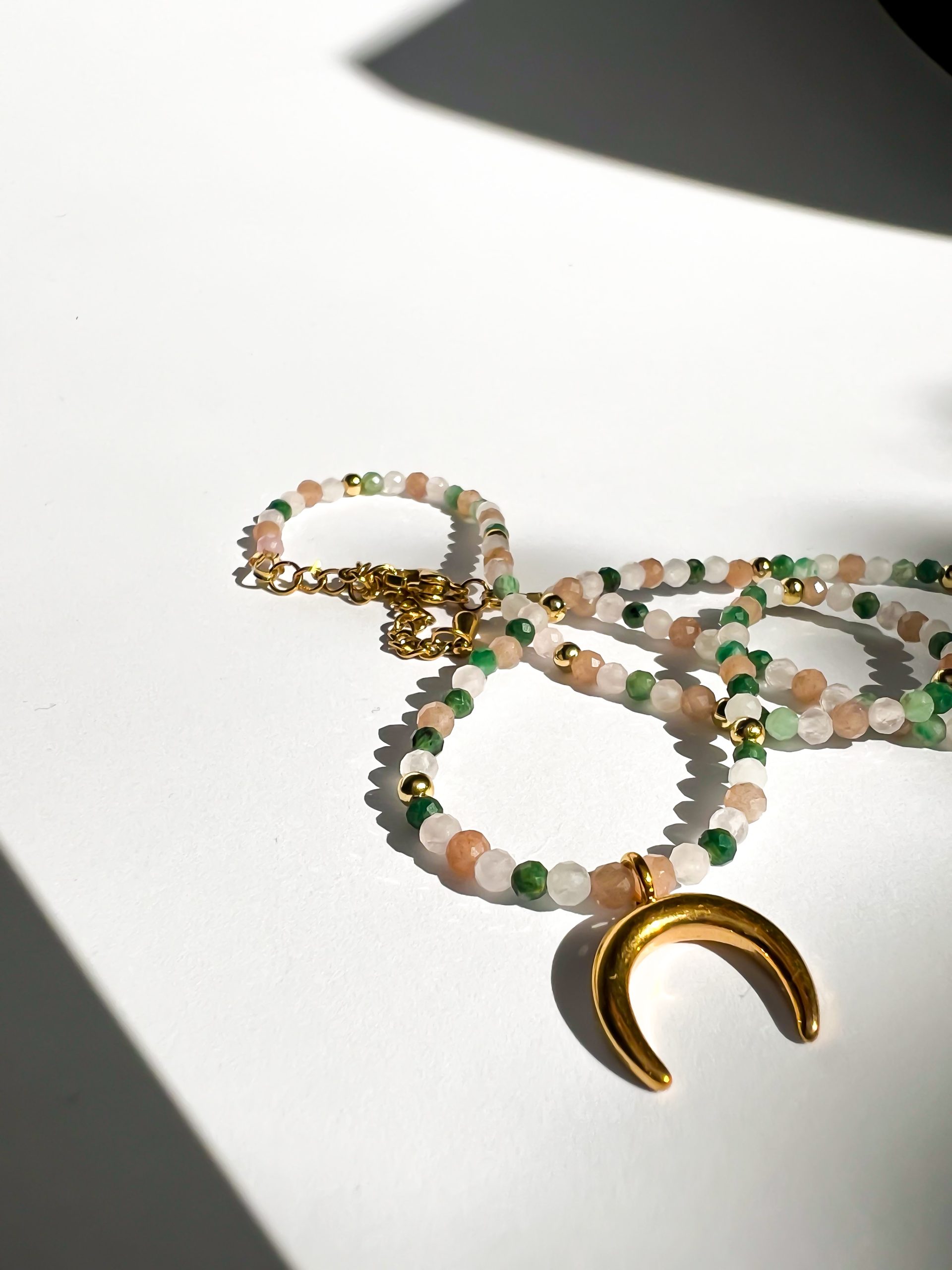 szmaragd, selenit, kamien slonczeczny