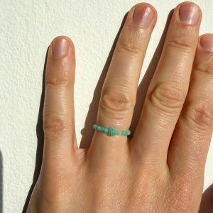 Spokój, Komunikacja, Zaufanie – Amazonit- Pierścionek